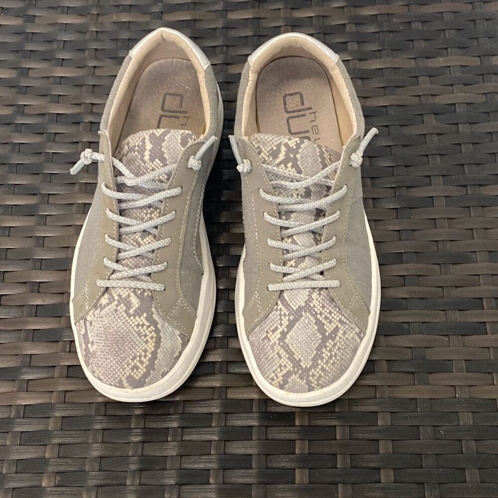 Hey Dudes sneakers Karina sliver python woman’s size 7